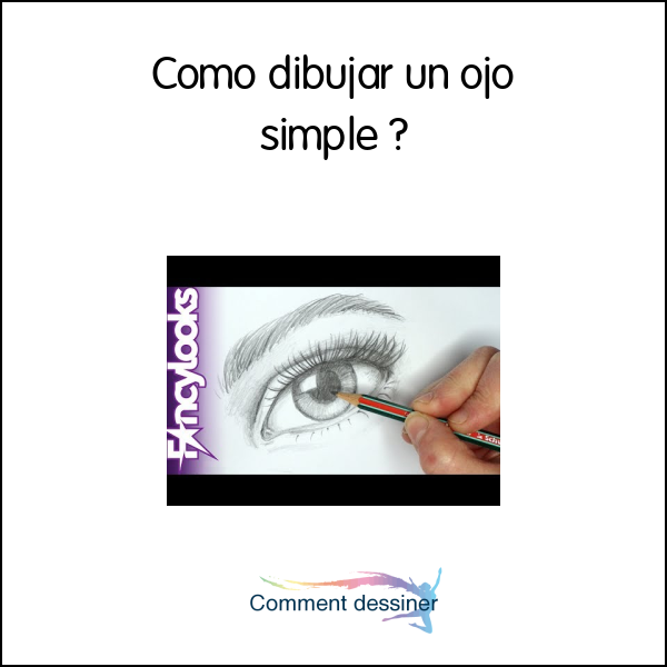 Como dibujar un ojo simple